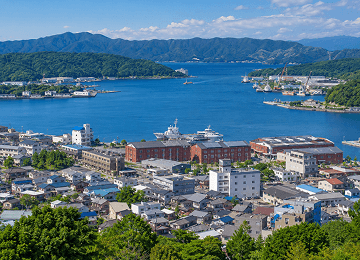舞鶴市の街並み