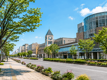 帯広市の街並み