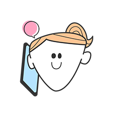 電話に出る人