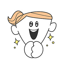 ジャーンってしてるイラスト