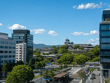 熊本市の街並み
