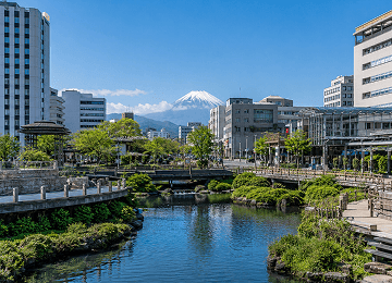 三島市の街並み
