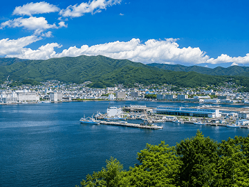 大船渡市の街並み