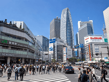 新宿区の街並み