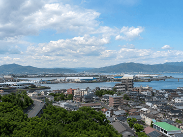 八代市の街並み
