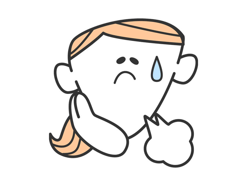 悩んでいるイラスト