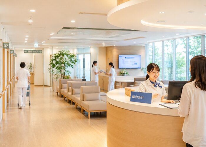 健診センターで働く看護師の画像