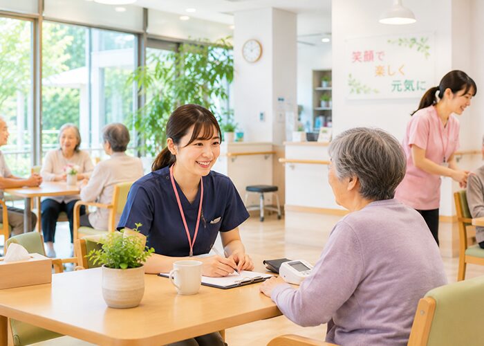 デイサービスで働く看護師の画像