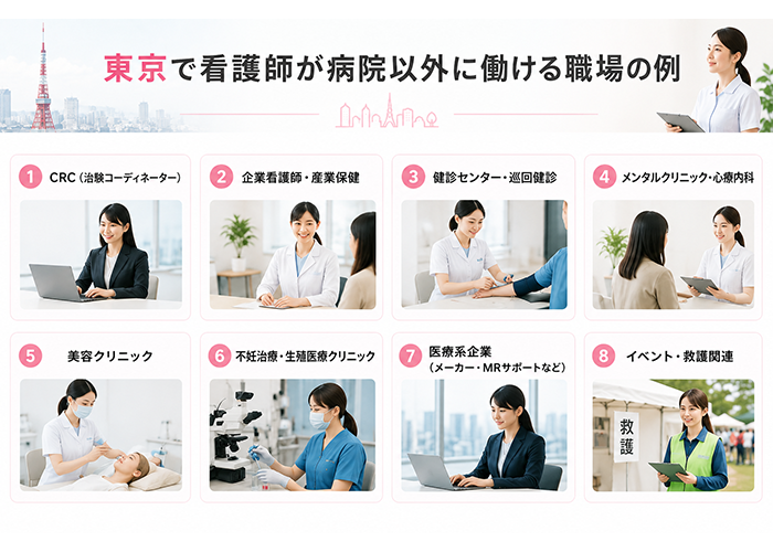 病院以外で資格を活かせる仕事8選